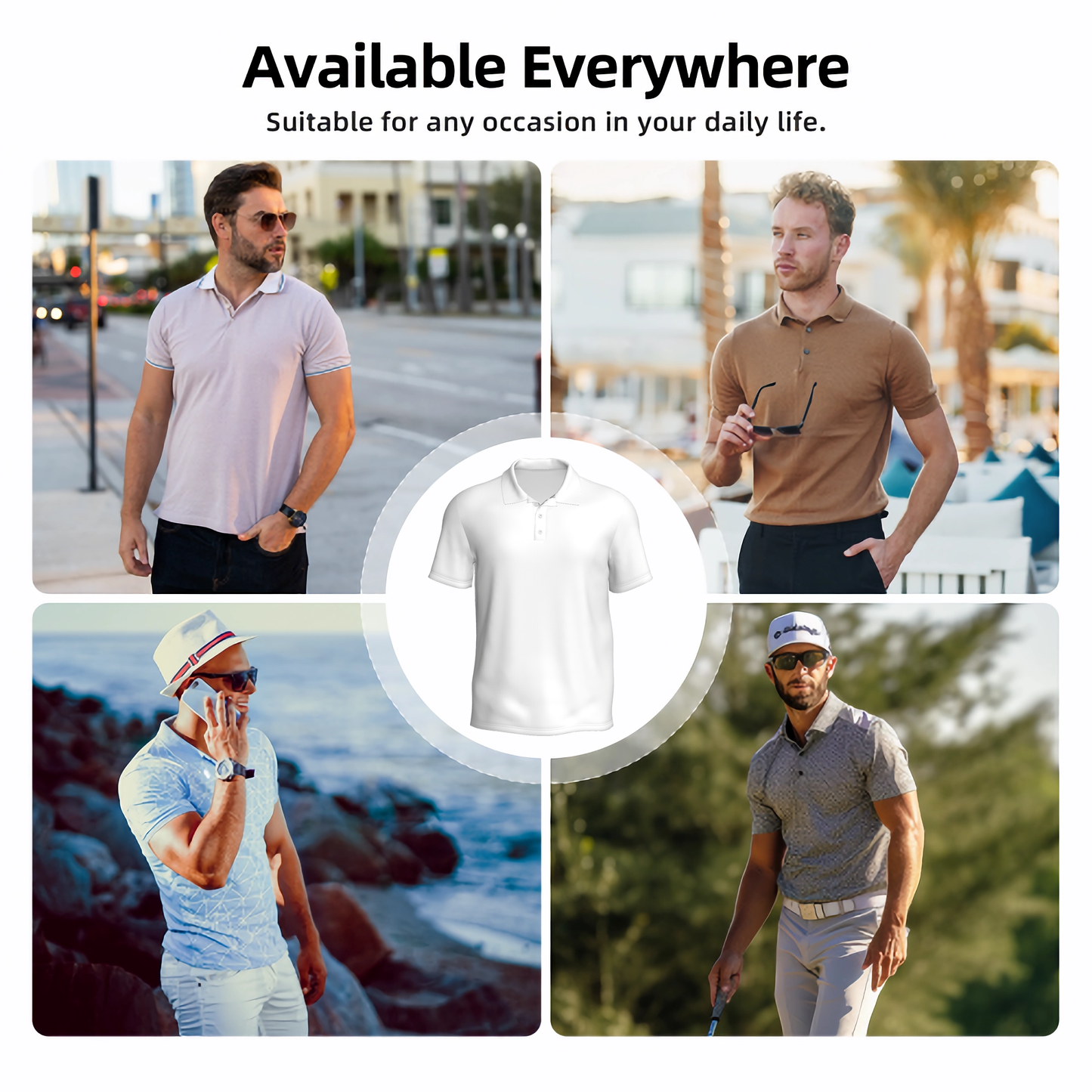 SPF Men’s All Over Print Polo Shirt (Dog Dad)