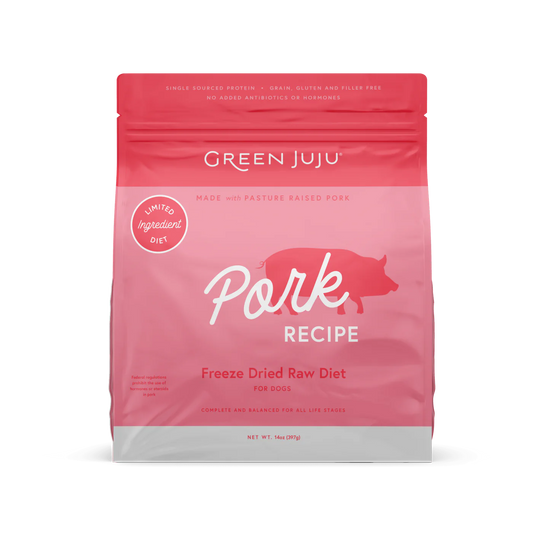 Green Juju Pork Recipe Freeze Dried Dog Food (14OZ)