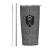 Curated Ethical Lifestyle: SPF Stainless Steel Straw Lid Cup (20oz) - Grey - Sanctum Paws and Fangs
