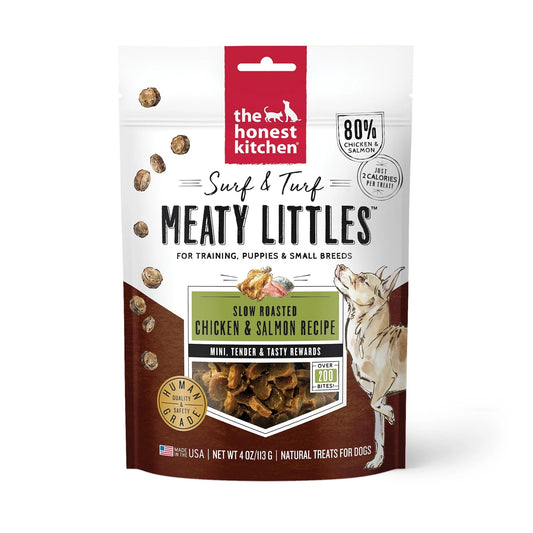 Honest Kitchen Mini Littles Surf & Turf-Chicken & Salmon Dog Treats (4oz)