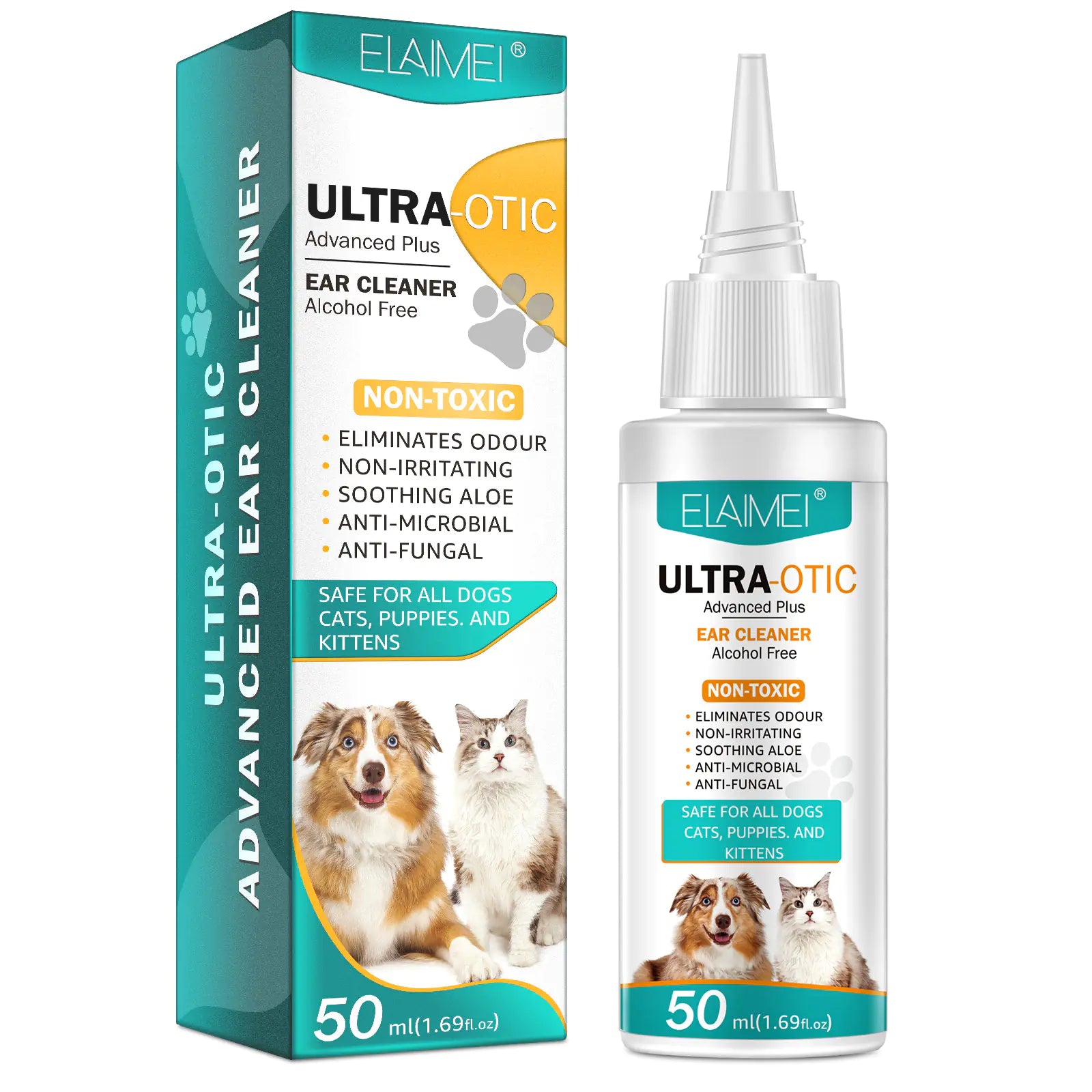 Premium Pet Guardian Gear: Pet Ear Cleaner 50ml - Sanctum Paws and Fangs