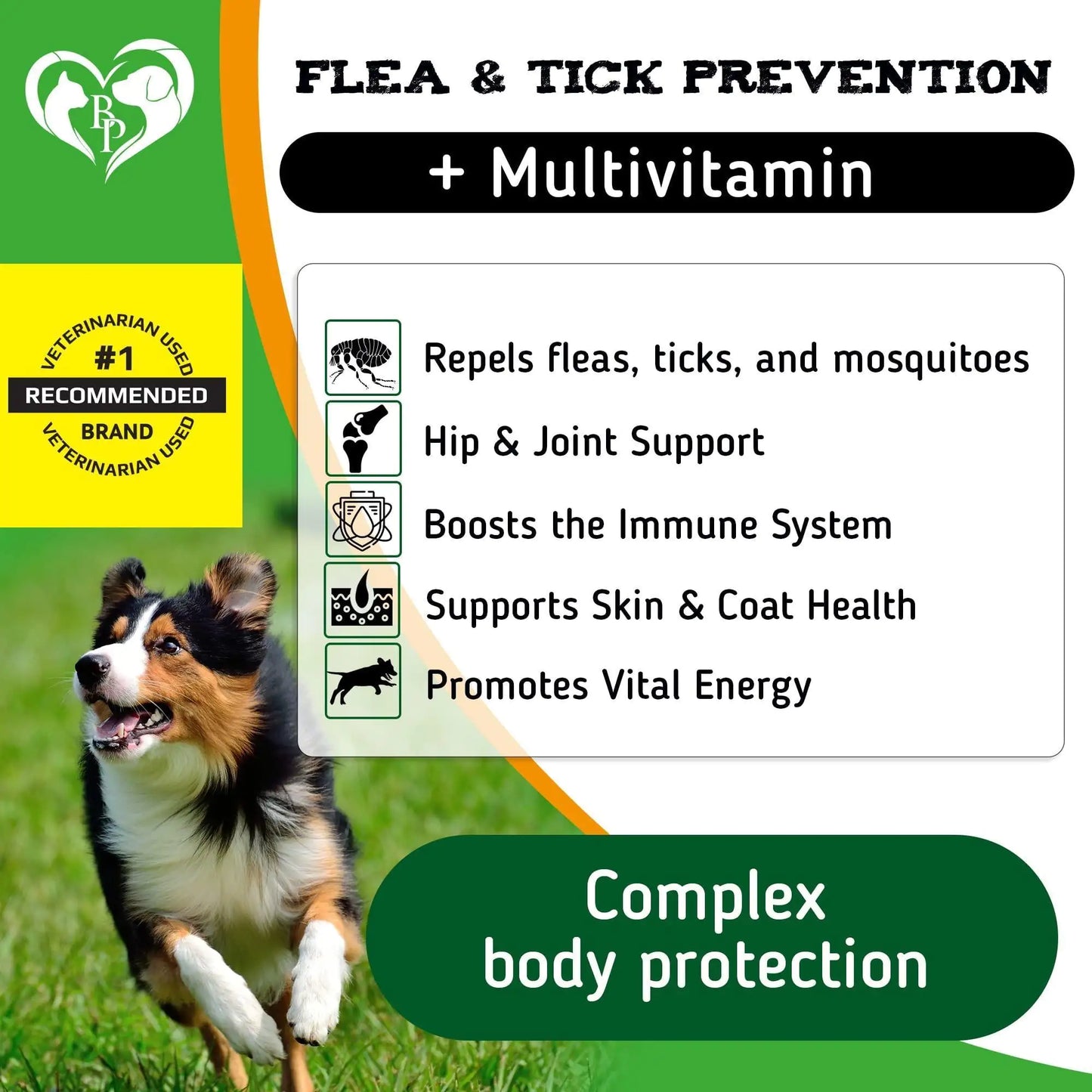Dog Flea & Tick Defense Chews with Multivitamin Boost